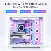 Boîtier PC Gaming ATX Mid-Tower Large Corps en Verre Trempé pour Cybercafé - Offre Spéciale