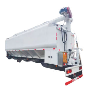 Structure supérieure diesel personnalisée 6-45cbm Nouveau camion d'alimentation en vrac de bétail de volaille Transport de grain Véhicule de livraison d'aliments pour ferme - Product Image 1