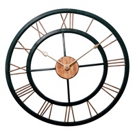 Horloge Murale Métallique Classique Moderne, Numérique et Mécanique, Silencieuse, Lumineuse, Motif Nature Morte, Design Étanche pour Salon, à Suspendre