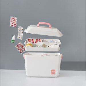 Boîte de premiers secours anti-poussière Organisateur domestique multi-usage pour le stockage des médicaments et des jouets - Product Image 4