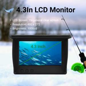 EYEWA V1 Cámara de Pesca de Alta Calidad con <span class=keywords><strong>Detector</strong></span> de Peces de 20M y 1000TVL, Monitor LCD de 4.3 Pulgadas, Visión Nocturna LED de 180 Grados y 12 Piezas, Impermeable - Product Image 3