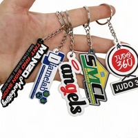 Porte-clés en caoutchouc personnalisés en gros avec logo 2D 3D, chaînes de porte-clés, anneaux, porte-clés en PVC