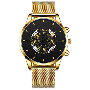 GAIETY — montre à quartz pour hommes, en alliage, avec trois yeux et six points, un calendrier, nouvelle collection 2020 - Product Image 1