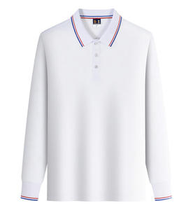 Camiseta Polo <span class=keywords><strong>de</strong></span> <span class=keywords><strong>manga</strong></span> <span class=keywords><strong>larga</strong></span> <span class=keywords><strong>para</strong></span> <span class=keywords><strong>hombre</strong></span> con estampado <span class=keywords><strong>de</strong></span> logotipo personalizado, Camiseta <span class=keywords><strong>de</strong></span> algodón sólido/tela personalizada - Product Image 4