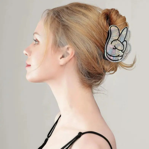 กิ๊บติดผมอะคริลิคแบบกำหนดเองได้ น่ารัก ลายสัญลักษณ์ชูนิ้วโป้ง สไตล์เกาหลี - Product Image 2