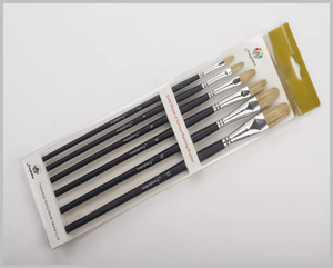 Pennello Professionale Fontainebleau con Setole di Cinghiale, Pennello di Alta Qualità per <span class=keywords><strong>Pittura</strong></span> a <span class=keywords><strong>Olio</strong></span> - Product Image 6