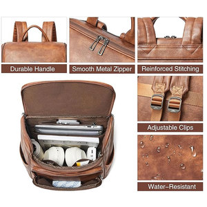 Promotion en gros : Sacs à dos de mode imperméables et durables, sacs d'école, conception personnalisée, sangles en cuir sur mesure - Product Image 2