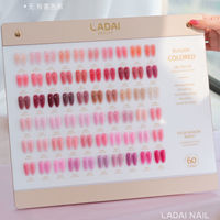 LADAI – Kit de vernis à ongles gel 60 couleurs, transparent, rose nude, gel fin effet glace, à retirer par trempage, UV LED, vente en gros pour salons