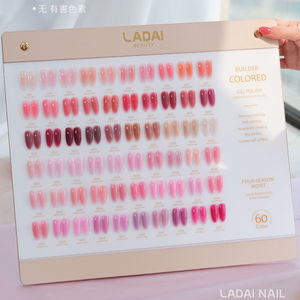 Set di Smalti Gel LADAI 60 Colori, Gel Trasparente Rosa Nude Effetto Ghiaccio, Gel UV LED Semipermanente per Salone - Product Image 2