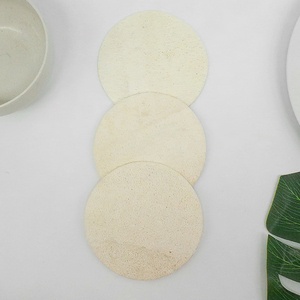 Éponge à récurer naturelle réutilisable en gros, éponge à récurer ronde blanche pour laver la vaisselle, éponge en cellulose, tampon à récurer - Product Image 2
