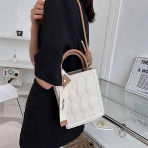 2023 Best Seller Versatile <b>Small</b> Crossbody Biscuit Bag Handheld PU with Vintage Chains Letter Decoration for Summer Fashion - Product Image 6