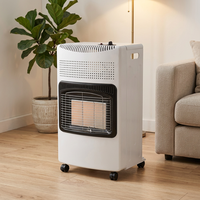 Chauffage au gaz pour salon 4,2 kW, chauffage infrarouge en céramique sur roulettes, mobile, autoportant, chauffage rapide pour la maison, le magasin, le bureau, la chambre