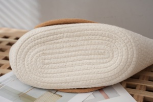 Hai giai điệu túi xách bông chuỗi dệt rơm bãi biển Túi Tote Túi - Product Image 5