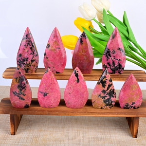 Oferta Especial: Rodonita Natural en Forma de Llama, Tallada y Pulida, Bloque y Cubo de Cristal, Mosaico Ecológico Curativo para Decoración del Hogar - Product Image 3