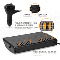 Dos luces de flash de sincronización con un controlador, luz estroboscópica Led Interior de emergencia para coche, luz estroboscópica decorativa Interior de coche