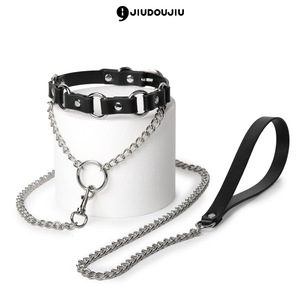 Collier érotique de style punk, accessoire d'entraînement SM, bondage, passion, jouets alternatifs, esclave féminine, outil de flirt sexuel, pour le cou - Product Image 1