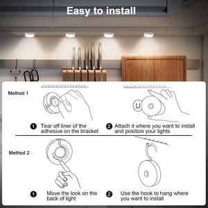 Lampes LED sans fil rechargeables par USB pour sous-meuble avec détecteur de mouvement - Product Image 2