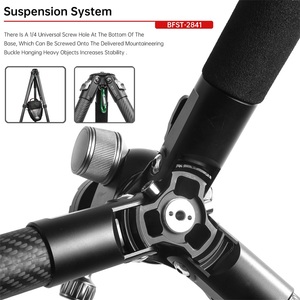 Nuevos productos Trípode profesional para cámara <span class=keywords><strong>Dslr</strong></span> Trípode de fibra de carbono de video resistente de alta calidad 10 Soporte de trípode Fibra de carbono - Product Image 2