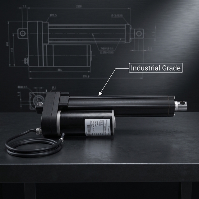 High Load 5000N Linear Actuator YH8-523D 12V 24V 36V 48V IP66 Waterproof 1000mm Stroke for Industrial Lifter