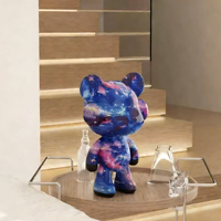 Oso de FRP Dingdong, Adorno de Escritorio Moderno y Minimalista, Cómodo y de Alta Gama, Regalo de Inauguración de Casa, para Sala de Estar, Mueble de TV, Entrada, 30CM