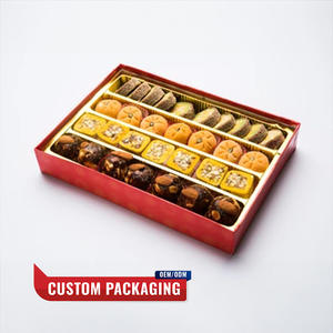 Durable Custom Dessert Packaging <b>Box</b> Sustainable Kraft Paper and Cardboard for Food <b>Parties</b> with OEM Logo Printing - Product Image 1