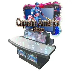 Hot Selling Coin Operated Games 4 Players Captain America Plus Shooting Fish Game Board Software Arcade Machine