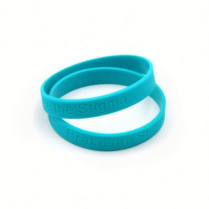 Pulseras de Silicona Personalizadas con Logotipo Grabado, Pulseras de Goma para Fiestas, Pulseras Deportivas - Product Image 3