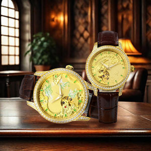 3D Golden Dragon Phoenix Pattern Luxury Natural Jade <b>Watch</b> for <b>Men</b> and Women Automatic Mechanical <b>Watch</b> - Product Image 6