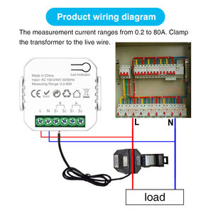 Medidor Inteligente WiFi de Doble Canal LEDEAST PW01 Smart Life, Monitoreo de Generación de Energía Solar de <span class=keywords><strong>1</strong></span> y 2 Canales, Mini Medidor Eléctrico WiFi - Product Image 6