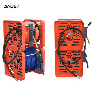 Carrete de <span class=keywords><strong>Manguera</strong></span> de Doble Cubierta AMJET 1/2 3/8 1/4, Carrete de <span class=keywords><strong>Manguera</strong></span> Industrial para Lavadoras de Alta Presión y Limpieza de Drenajes - Product Image 2