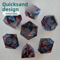 DND Table Tour of Fantasy Tabletop RPG COC Run TRPG Suludo Color Quicksand Epoxy Resin Interactive Dice Method Set