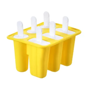 Popsicle Molds 6 Pieces Silicone Ice Pop Molds BPA Free Popsicle Mold Reusable Easy Release Ice Pop Maker