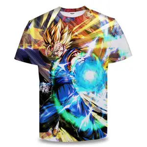 Summer 3D T-Shirt Japanese Anime T Shirts Tops Men Streetwear Stylish Super Saiyan T-shirt Goku T Shirts