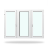 Fenêtre coulissante en PVC avec double vitrage trempé, prix bas, fenêtres avec moustiquaire