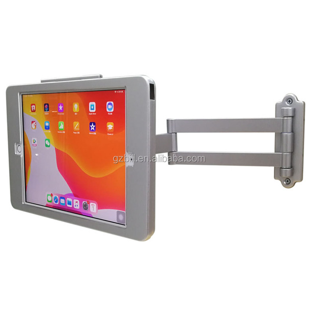 Tablet Security Wall Mount with Anti-theft Enclosure Lock Holder Display Support For9.7/10.2/10.5/10.9/11/13/12.9 Inch iPad air