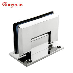 Charnière <span class=keywords><strong>de</strong></span> <span class=keywords><strong>douche</strong></span> murale carrée en acier inoxydable au design moderne, pour porte coulissante en verre, avec pinces <span class=keywords><strong>de</strong></span> verre à 90 degrés, pour salle <span class=keywords><strong>de</strong></span> bain - Product Image 2