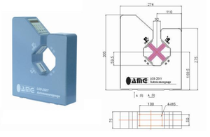 Calibre laser LGD25XY, portée de mesure 0,1-20 mm, équipement de mesure en ligne du diamètre extérieur des conduites en PVC, mesure numérique du diamètre - Product Image 2