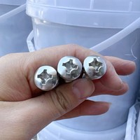 Vis métrique robuste en acier au carbone, tête cylindrique Phillips, noire, pour fixation intérieure automobile