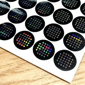 Custom Eco-Friendly PET Holographic Security Sticker Round Laser Anti-Counterfeiting Waterproof <b>Label</b> For Product - Product Image 2