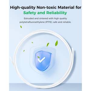 Tube en téflon blanc Creality, 2M, 2.5mm de diamètre intérieur, tube Bowden en PTFE, 40g pour filament de 1.75mm, accessoire d'imprimante 3D - Product Image 4