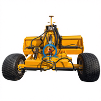Niveleur de terrain laser intelligent - Tiré par un tracteur, auto-nivelant, parfait pour les terres agricoles à grande échelle