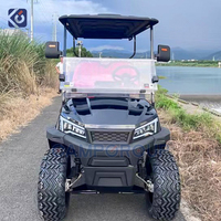 Chariot de golf légal de rue de haute qualité 4 places au lithium électrique 5kw chariot de golf hors route buggy de chasse voiture de club de luxe