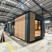 Cabane préfabriquée de luxe à haute performance isolante (SIPs), alimentée à l'énergie solaire, écologique, pour supermarché commercial, bureau, boutique, glamping
