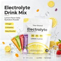 Poudre énergisante et anti-fatigue en format portable, complément nutritionnel sportif, poudre d'électrolytes