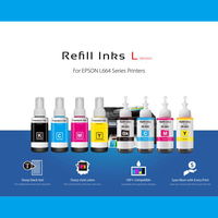 WEL-TRY Premium Tinta isi ulang Tinta Inkjet botol berbasis air kompatibel untuk Epson L800 L805 L1800 L850 model Printer 664 673 672