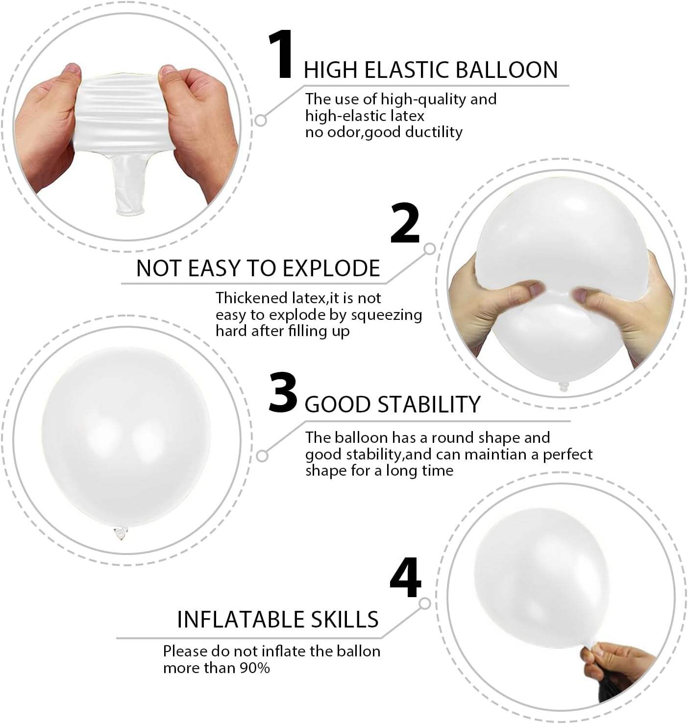 Wholesale Matte Latex Round Wedding Balloons in Different Sizes 5 10 12 18 Inch with Matte Finish for Decorative Use