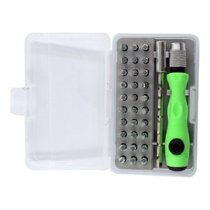 32 In 1 Manual Screwdriver Set With Magnetic Bits For Phone And Watch Repair <b>Tool</b> Kit Anti Slip Handle - Product Image 2