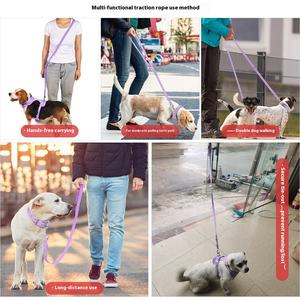 Nouveau transfrontalier rembourré bouton fermeture PVC collier de chien corde de Traction Anti-morsure étanche tactique poitrine dos quatre pièces ensemble - Product Image 3