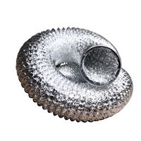 Conduit d'air flexible en aluminium pour système de ventilation HVAC, tuyau d'évacuation d'air rond