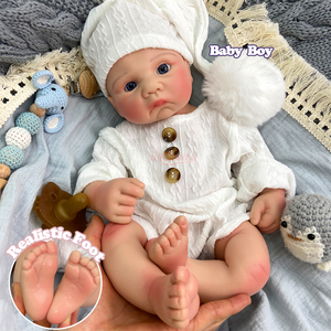 Muñecas <span class=keywords><strong>de</strong></span> Silicona <span class=keywords><strong>de</strong></span> 17 Pulgadas para Niños, Recién Nacidas, para Adopción, Muñeca <span class=keywords><strong>de</strong></span> Juguete para Niños Pequeños, Magnífica Muñeca Reborn Realista, Muñeca <span class=keywords><strong>de</strong></span> Arte Coleccionable - Product Image 1